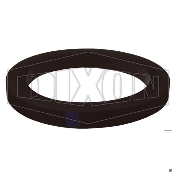 Cam and Groove Gasket, 8 in Nominal, 8-1/8 ID x 9-5/16 OD x 11/32 in Thick, Buna-N, Domestic